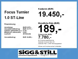 Ford Focus Turnier 1.0 ST-Line LED*ACC*NAV*TWA*SPUR*SHZ Bild 4