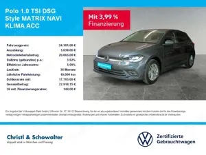 Volkswagen Polo 1.0 TSI DSG Style MATRIX NAVI KLIMA ACC