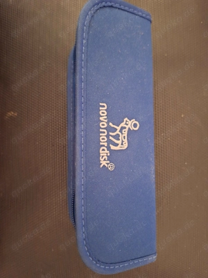 Novo Nordisk Insulinpen, blau metallic, 3ml, mit Etui. Bild 3