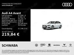 Audi A4 Advanced 40 TDI S tronic 8-fach bereift