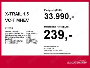 Nissan X-Trail 1.5 VC-T MHEV 163 PS N-Conn HUD NAVI KAM Bild 4