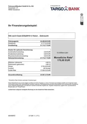 Kia Ceed / cee'd 1.5T DCT7 Vision*179€ Rate*NAV KOMFORT Bild 3