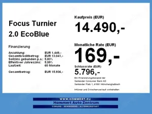 Ford Focus Turnier 2.0 EcoBlue CoolConnect *beh.Lenk* Bild 4