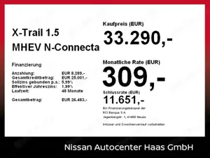 Nissan X-Trail 1.5 MHEV N-Connecta Head-Up-Display+19''