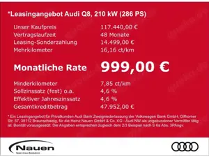 Audi Q8 TDI quattro AHK PANO ASSISTENZ+ MATRIX BO Bild 2
