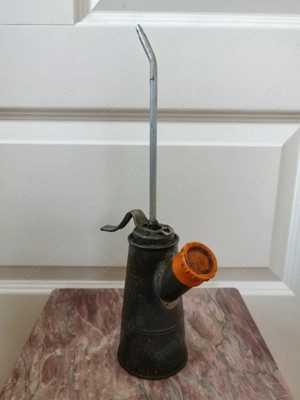 Alte Pressol Spezial No. 2 Ölkanne Pumpöler - Orange