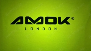 Einzigartiges Vintage Amok London Neopren Tank Top in Neongelb!