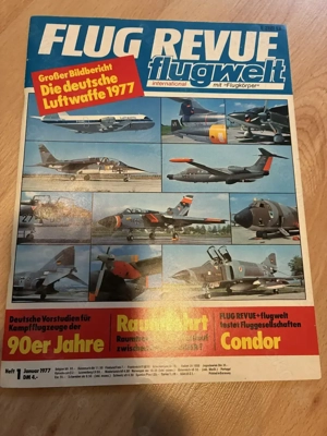  historische  Flug Revue-Hefte aus den Jahren 1967   1977