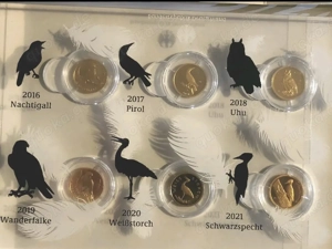 20eur Goldmünzen heimische vögel komplett set