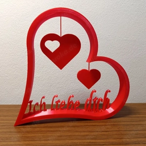 Dekoration Herz mit Text 