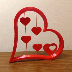 Herz mit Herzen Dekoration 