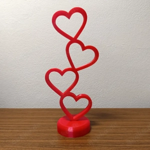 Herz mit Herzen Dekoration 