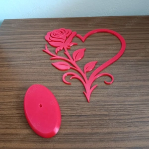 Herz mit Rosa Dekoration 