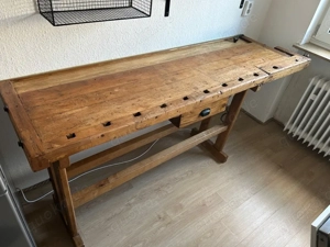 Restaurierte Werkbank -  Hobelbank (Küche)