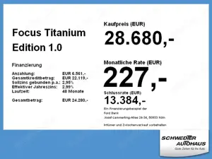 Ford Focus Titanium Edition 1.0 AT PANO*NAV*iACC*CAM Bild 3