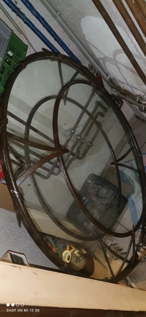 Massivem alten Spiegel Handarbeit geschmiedet wiegt ca 60 bis 80 kg 