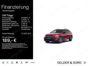 Volkswagen Taigo Style 1.5 TSI Matrix*RFK*AHK*CarPlay*ACC