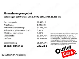 Volkswagen Golf Variant Golf VIII Variant Life 2.0 TDI DSG *AHK*ACC*8fac Bild 4