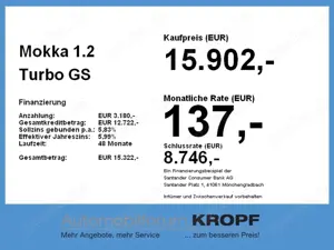 Opel Mokka 1.2 Turbo GS Line NAVI ACC LED