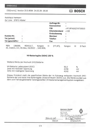 Renault Kangoo E-TECH Kangoo III E-Tech Techno Comfort Range *Navi* Bild 2