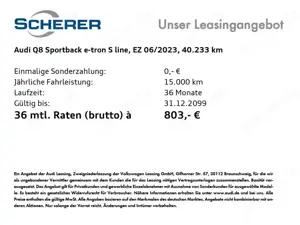 Audi Q8 e-tron S line 55 e-tron quattro PAN Bild 2