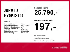 Nissan Juke 1.6 HYBRID 143 PS N-Connecta Kam WinterP Bild 3
