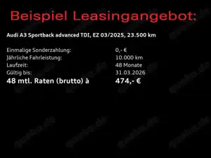Audi A3 advanced 35TDI S-tronic / Navi, RFK Bild 2