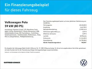 Volkswagen Polo Goal 1.0 LED Sitzheizung Parkpilot ACC Bild 2