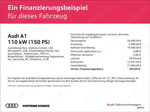 Audi A1 Sportback advanced MMI PDC VIRTUAL LED Bild 2