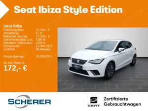 SEAT Ibiza Style Edition 1.0 TSI SHZ Climatronic PDC