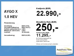 Toyota Aygo X 1.5 HEV TEAMPLAYER CVT Sitzheizung Bild 4
