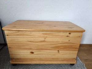 Kiste Truhe Aufbewahrung mit Rollen Zeller Holz Spielzeugkiste