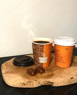 Premium Coffee-to-Go Set: 2000 Becher + Deckel Bild 2
