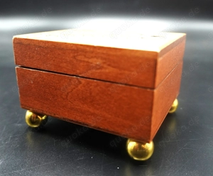 REUGE, Vintage Spieluhr, Trinket Box mit Vogel-und Floralmotiv