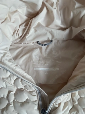 Beige Steppweste mit Kapuze Größe 92 kaum getragen