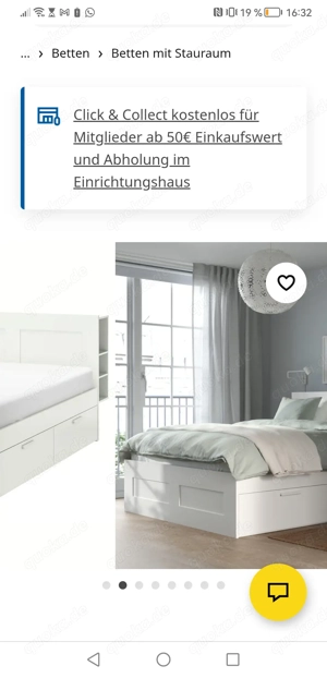 Brimnes Bett mit viel Stauraum