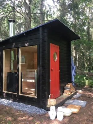 Sauna direkt vom Hersteller   Ofen inklusive (elektrisch oder Holz) | Lieferung in ganz Deutschland