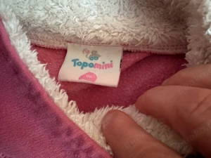 Rosa Kinderpullover Gr. 86 Topomini Rentier-Motiv Bild 3