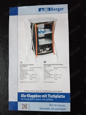 Alu-Klappbox mit Tischplatte