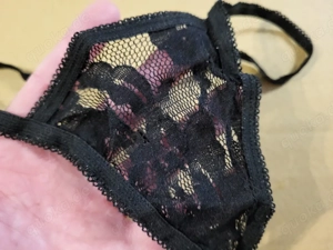 schwarzer String Tanga Größe M bis L 