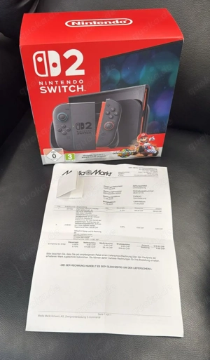 Nintendo switch 2 & Mario kart World spielkonsole versiegelt mit rechnung und garantir