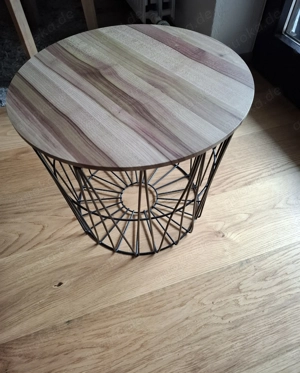 Beistelltisch Drahtkorb kleine Tisch Aufbewahrung 