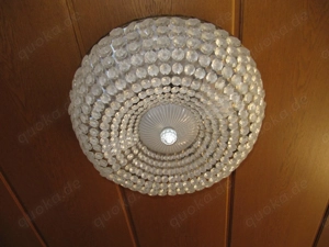 Deckenlampen Plafoniere messing Glas Kristallglas vintage