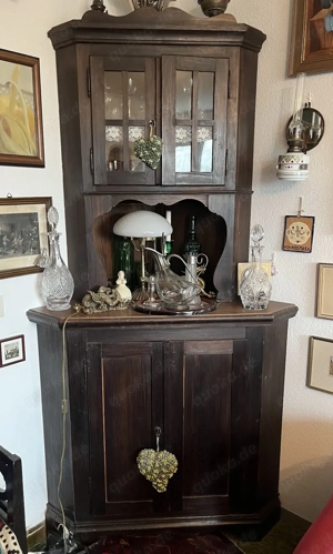 Rustikaler Eckschrank | Weichholz | Landhausstil | Vitrine