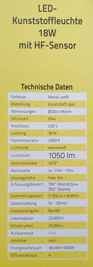 Verkaufe LED Lampe NEU Bild 3