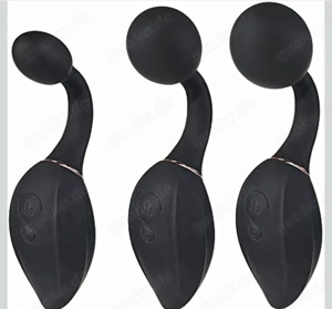 Deluxe Anal-Vibrator TURTELTAUBE, elektrischer Analplug aufblasbar zur Prostata- & G-Punkt Stimulati