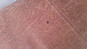 Polsterhocker mit Stauraum, Kunstleder braun 2 x Stück