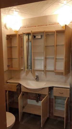 WC Möbel - Set Badmöbel in Beige mit 2x Handtuchhaltern Bild 8