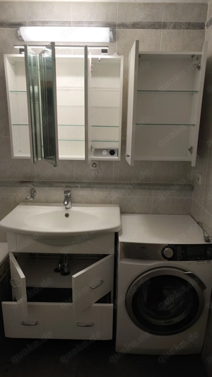 Badmöbel - Set WC Möbel in Weiß ohne Waschmaschine gut erhalten Bild 4