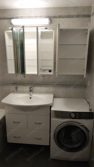 Badmöbel - Set WC Möbel in Weiß ohne Waschmaschine gut erhalten Bild 5